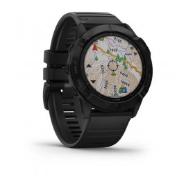 Garmin fenix 6X Pro 51mm, Black / Black, Silicone, Wi-Fi, GPS išmanusis laikrodis išsimokėtinai