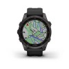 Garmin fenix 7S Sapphire Solar 42mm Carbon Gray / DLC Titanium, Silicone, Wi-Fi, GPS išmanusis laikrodis išsimokėtinai