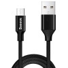 Baseus Micro USB Yiven 2A 1.5m kabelis, juodas kaina