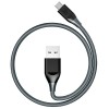Tronsmart USB-C ATC6 3A 1m kabelis, aukštos kokybės, nailoninis, tamsiai pilkas kaina