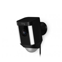 Ring Spotlight Cam Wired, Black - lauko apsaugos kamera kaina