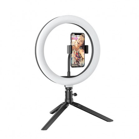 Blitzwolf BW-SL3 Selfie Ring Light - stalinis foto trikojis su žiedine lempa ir laikikliu išmaniajam telefonui kaina