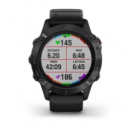 Garmin fenix 6 Pro 47mm, Black / Black, Silicone, GPS išmanusis laikrodis garantija