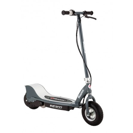 Razor E300 Electric Scooter Mate Gray - elektrinis paspirtukas, pilkas /  baltas, matinis