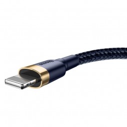 Baseus Lightning Cafule 1.5A 2m kabelis, tamsiai mėlyna / aukso internetu