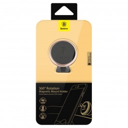 Baseus 360° Rotation Magnetic Mount Holder, Rose Gold -  automobilinis magnetinis laikiklis, juodas / rožinis auksas greitai