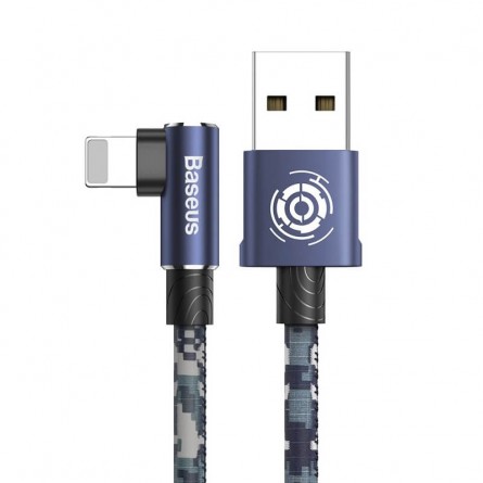Baseus Camouflage Mobile Game 2.4A 1m kabelis, kamufliažinis / mėlynas kaina