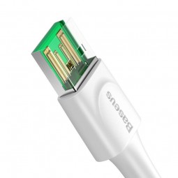 Baseus White Series USB-C 5A VOOC 1m greito įkrovimo kabelis, baltas pigiai