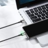 Baseus Zinc Magnetic USB-C 2A 2m kabelis, juodas / sidabrinis lizingu