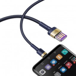 Baseus Cafule HW USB-C Quick Charging Cable 1m, 40W, 5A, QC 3.0, Blue / Gold - greito įkrovimo kabelis kaune