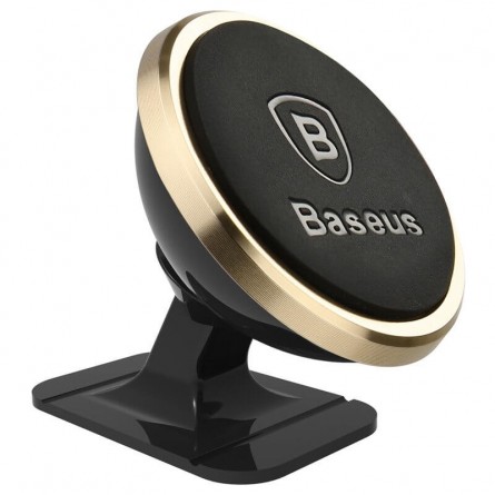 Baseus 360-degree Rotation automobilinis magnetinis laikiklis, juodas / auksinis kaina