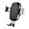 Baseus Wireless Chager Gravity automobilinis greito fiksavimo laikiklis su belaidžiu įkrovikliu, juodas / sidabrinis kaina