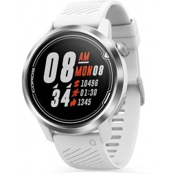 Coros APEX Premium 46mm Multisport Watch, White / Silver, Silicone - multisportinis išmanusis laikrodis pigiau