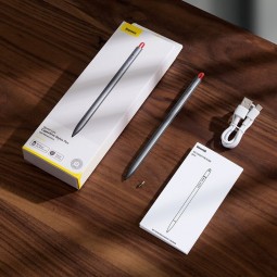 Baseus Squere Line Capacitive Stylus Pen talpinis rašiklis skirtas iPad, pilkas kaunas
