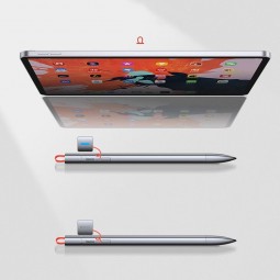 Baseus Squere Line Capacitive Stylus Pen talpinis rašiklis skirtas iPad, pilkas greitai