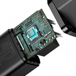 Baseus Super Si Quick Charger 1C 20W USB-C with USB-C to Lightning 1m cable, Balck - buitinis įkroviklis kaune