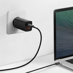 Baseus GaN2 Lite 65W Quick Charger, USB-C, USB-A, Black - buitinis įkroviklis atsiliepimas