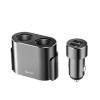 Baseus Car Charger 2x 3.4A 400W USB, High Efficiency Tow Two Cigarette Lighter - automobilinis įkroviklis kaina