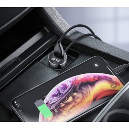 Baseus Car Charger 2x 3.4A 400W USB, High Efficiency Tow Two Cigarette Lighter - automobilinis įkroviklis kaune