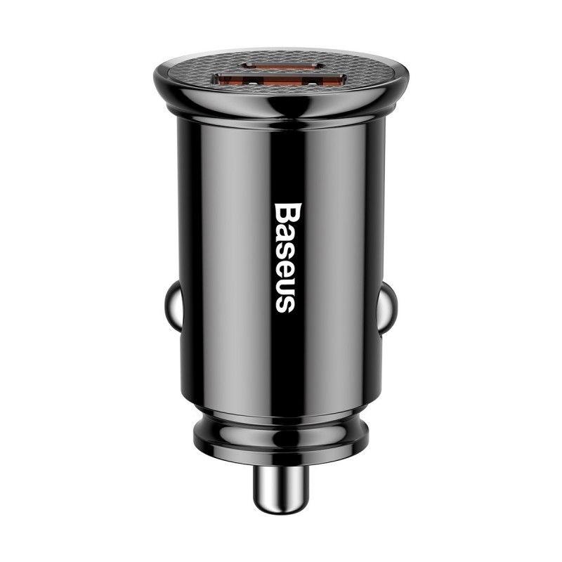 Baseus Circular Car Charger 2x USB, 30W automobilinis įkroviklis, juoda kaina Baseus Circular Car Charger 2x USB, 30W automobilinis įkroviklis, juoda kaina