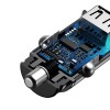 Baseus Circular Car Charger 2x USB, 30W automobilinis įkroviklis, juoda pigiai