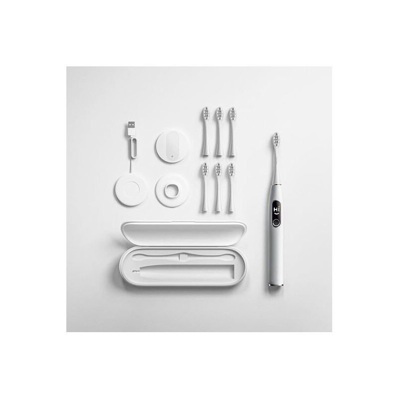 Xiaomi Oclean X Pro Elite Premium Set (+ 6 Heads and Case) Smart Sonic Electric Toothbrush - elektrinis dantų šepetėlis kaina Xiaomi Oclean X Pro Elite Premium Set (+ 6 Heads and Case) Smart Sonic Electric Toothbrush - elektrinis dantų šepetėlis kaina