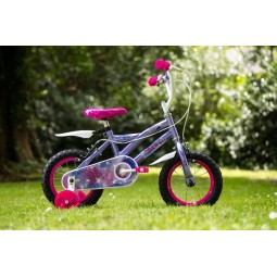 Huffy So Sweet 12" Bike - vaikiškas dviratis, violetinė / rožinė garantija