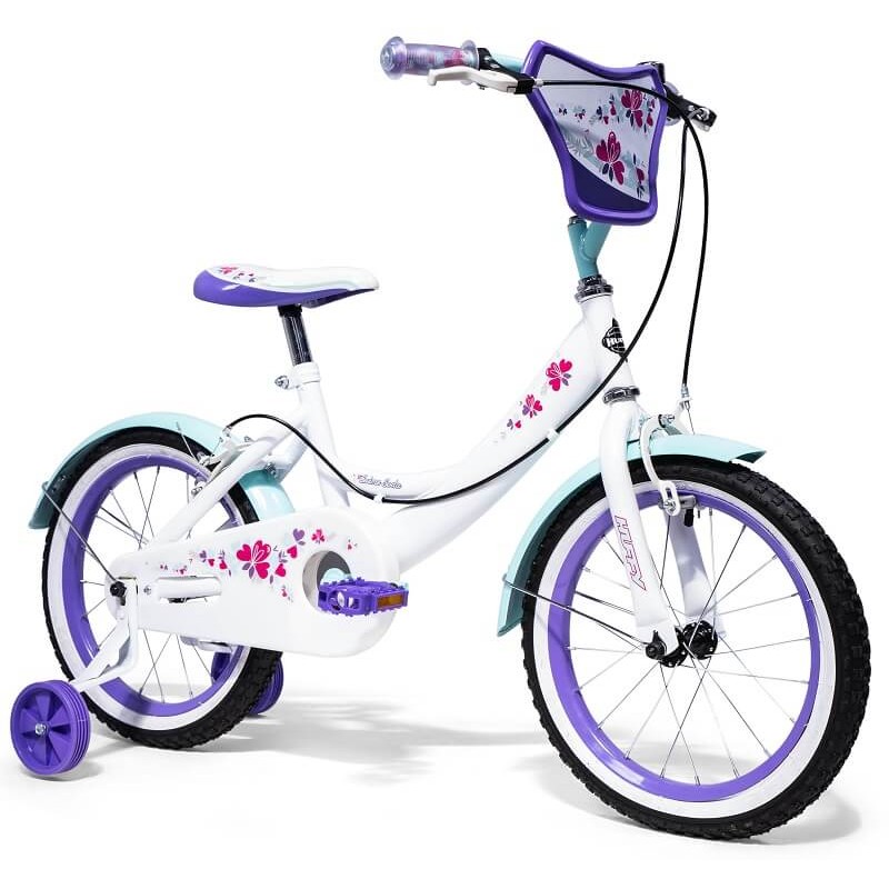 Huffy Crème Soda 16" Bike - vaikiškas dviratis, balta / violetinė kaina Huffy Crème Soda 16" Bike - vaikiškas dviratis, balta / violetinė kaina