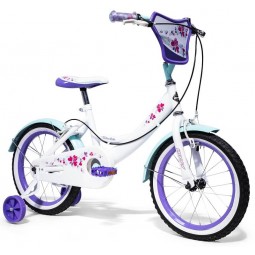 Huffy Crème Soda 16" Bike - vaikiškas dviratis, balta / violetinė kaina